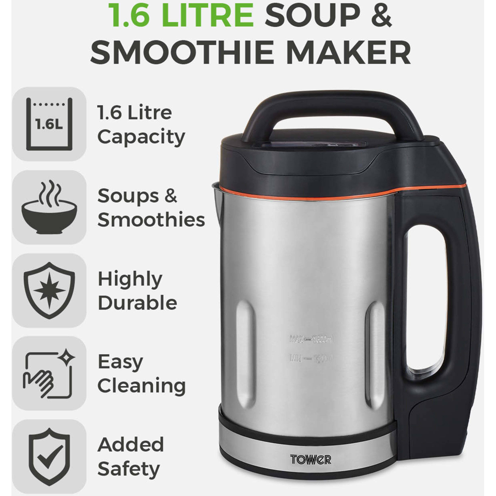 Tower T12031 1000W Soup Maker 1.6L Image 3