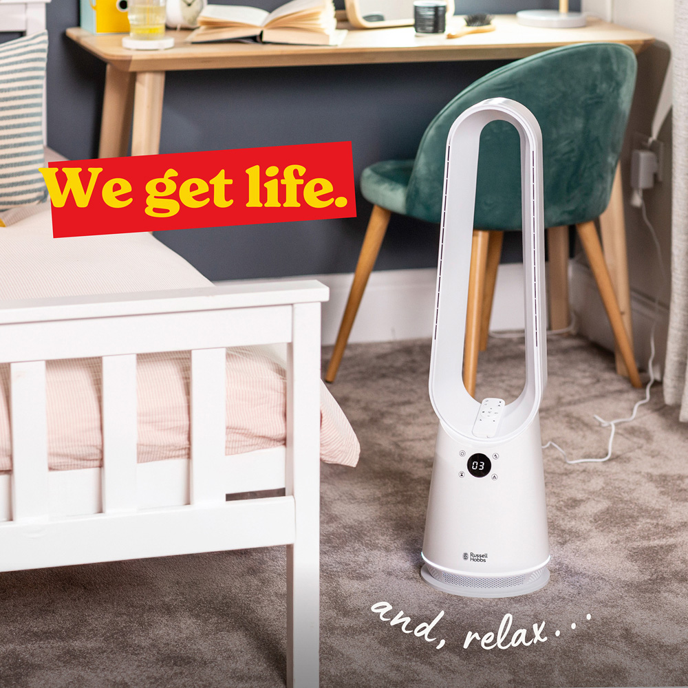 Russell Hobbs White Bladeless Cooling Fan with Remote Image 8