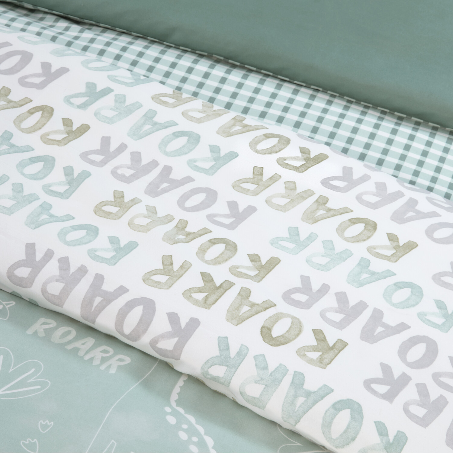 Pack of 2 Dinosaur Duvet Sets - Green Image 5