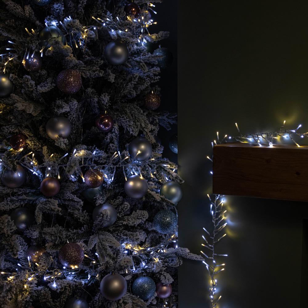 Premier ClusterBrights 960 Warm and Cool White LED Christmas Cluster Light 12.4m Image 6