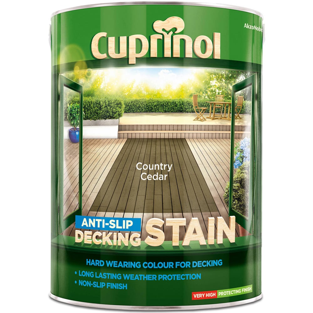 Cuprinol Country Anti Slip Cedar Decking Stain 5L Image 2