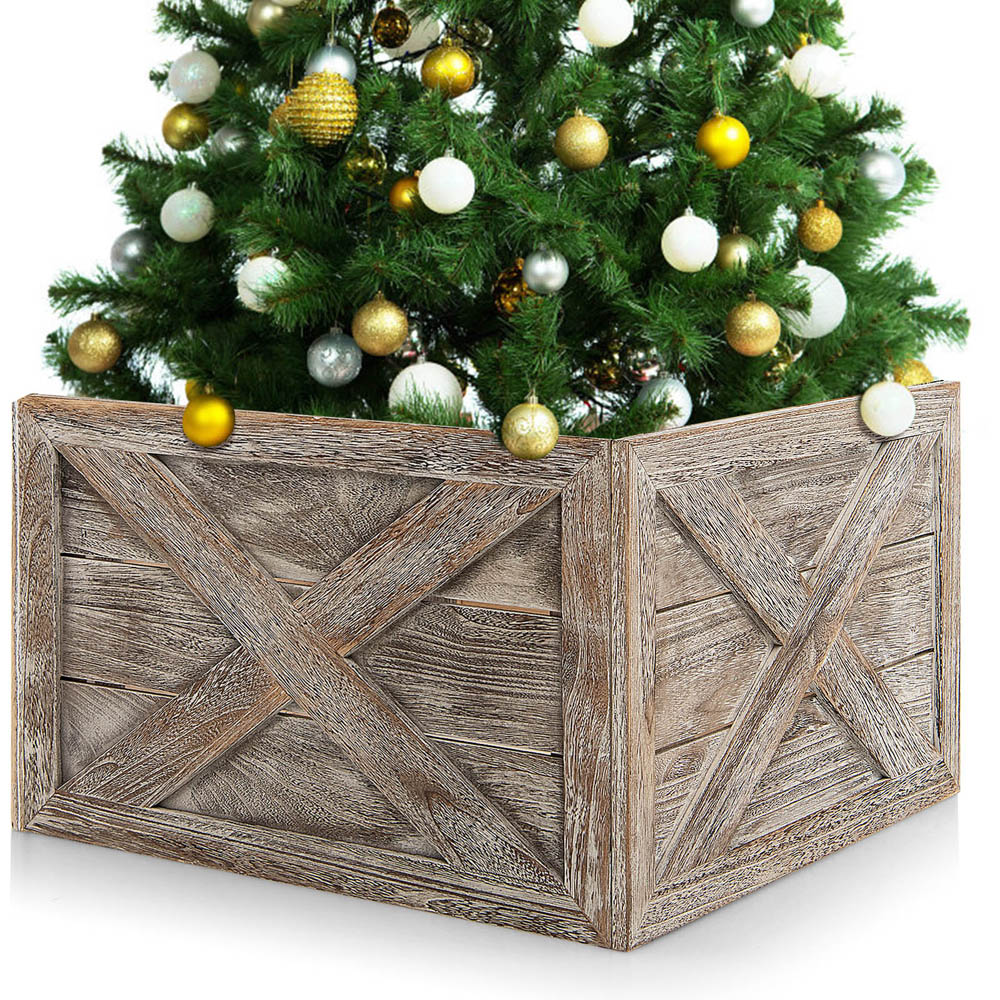 Costway Grey Christmas Tree Box Stand Small Image 3