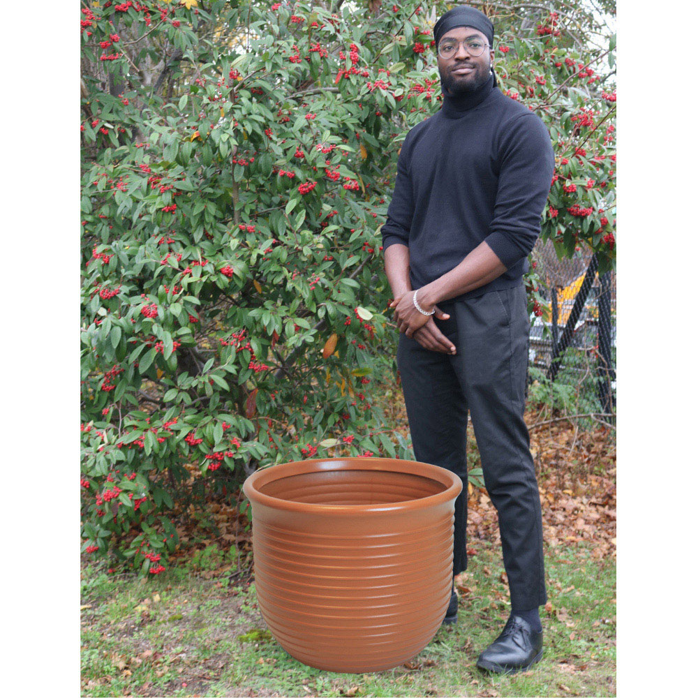 Trifibre Blenheim Rust Roto Moulded Planter 48 x 58cm Image 5