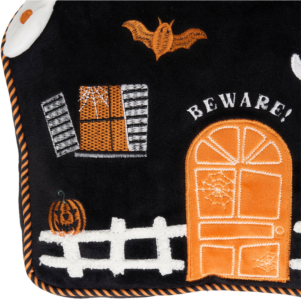 Haunted House Cushion Black Image 6