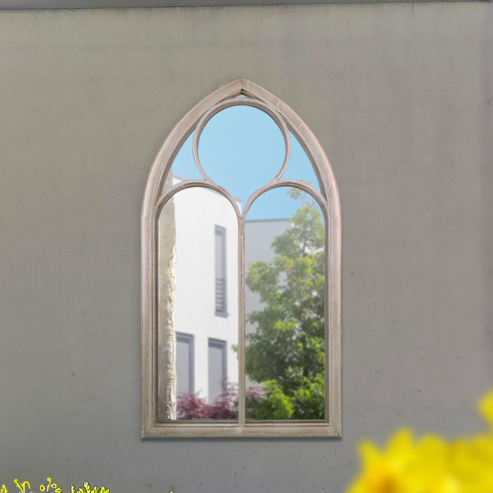 MirrorOutlet Somerley Chapel Arched Garden Mirror 150 x 81cm Image 7
