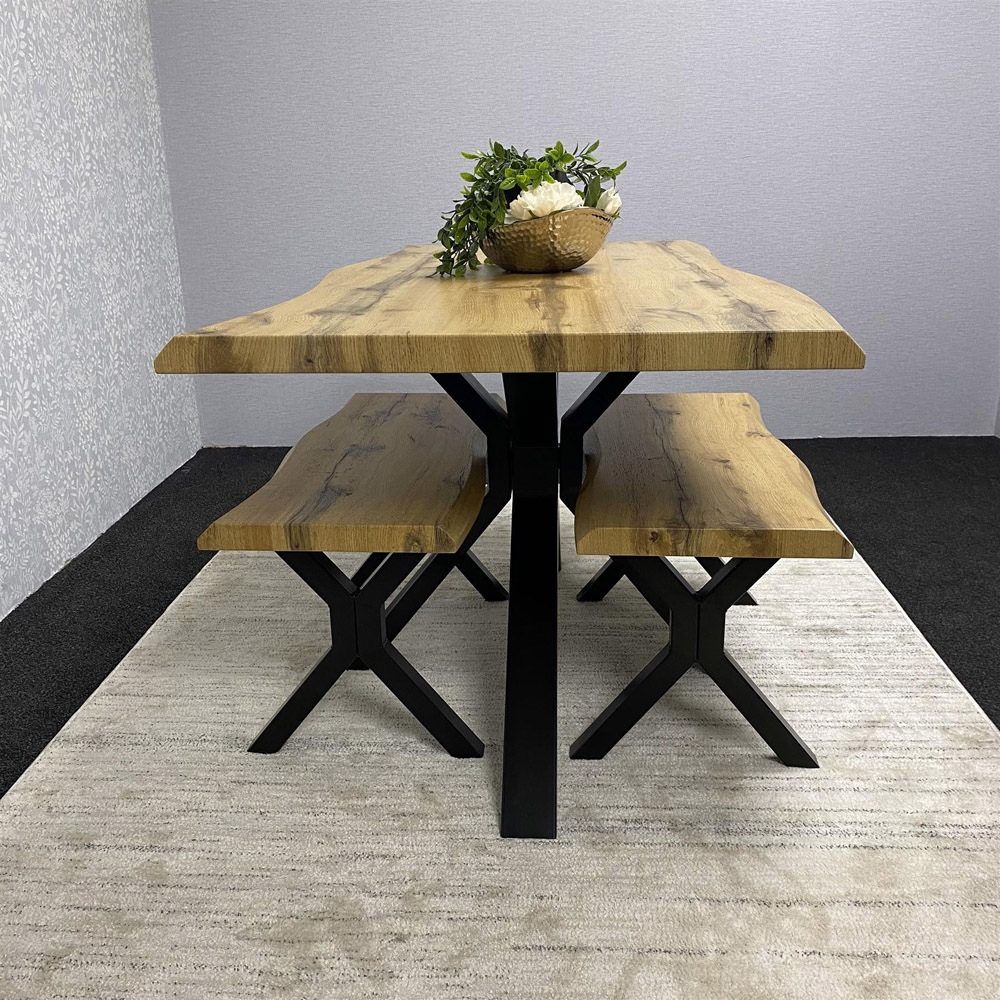 Kosy Koala 4 Seater Wooden Dining Table Set with Benches Image 5