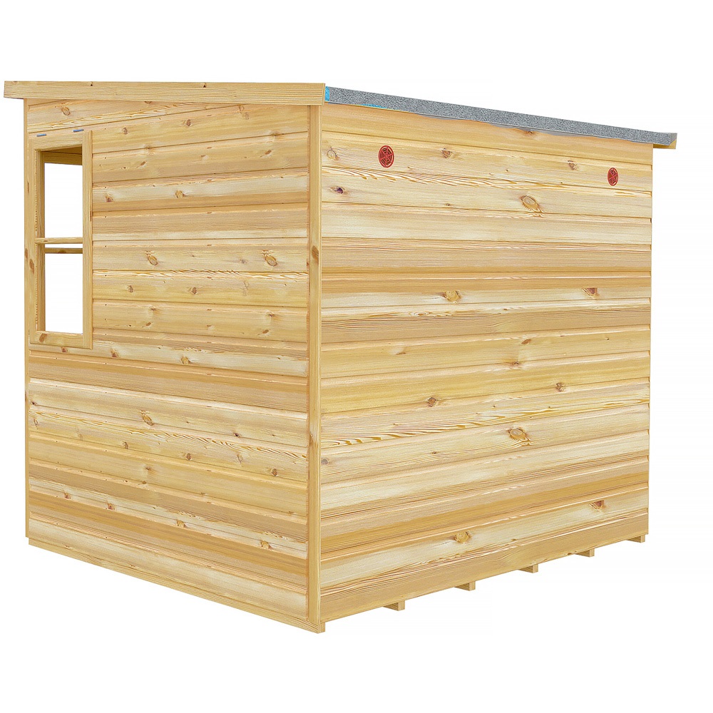 Shire 6 x 6ft Shiplap Style A Sun Pent Shed Image 4
