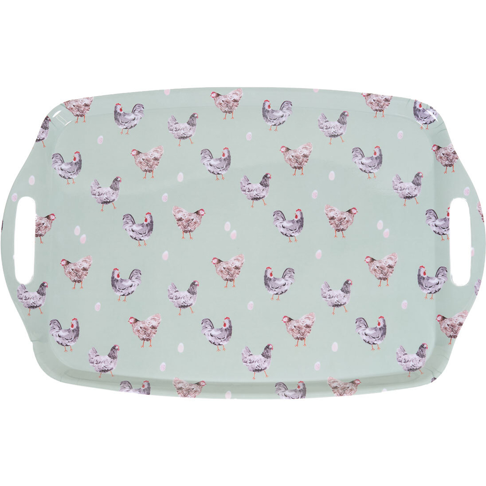 Country Life Large Drinks Tray Sage Image 2
