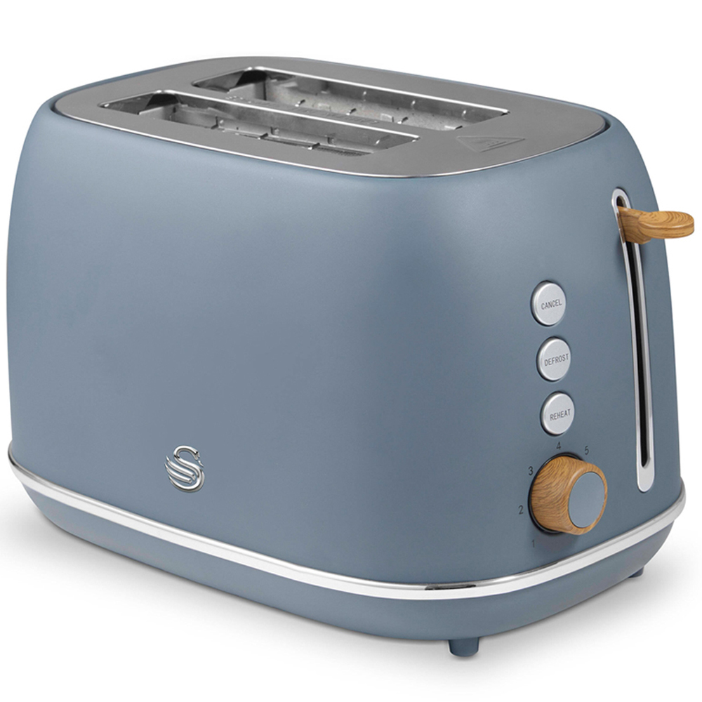 Swan Fjord EEJB337 Grey 800W 2 Slice Toaster and 1.7L Jug Kettle Set Image 4