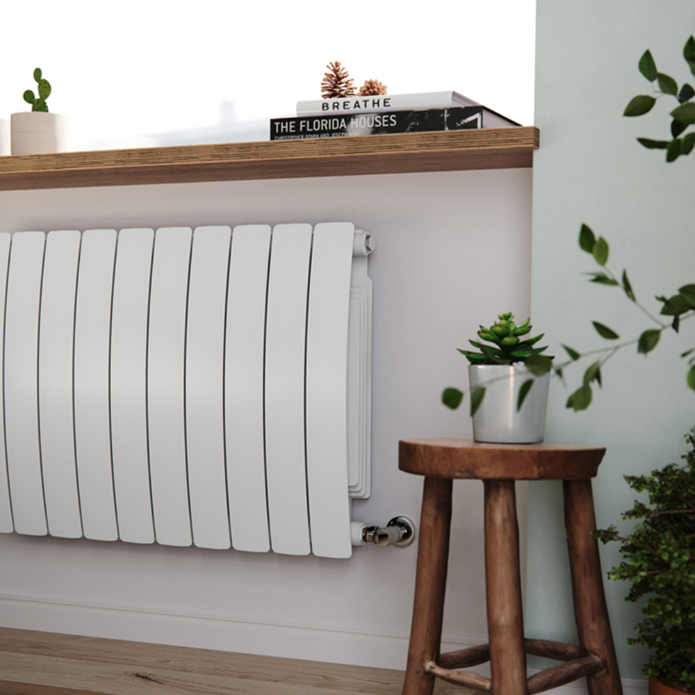 Terma Bergamo 3842BTU Matt White 10 Section Radiator 590 x 800mm Image 7