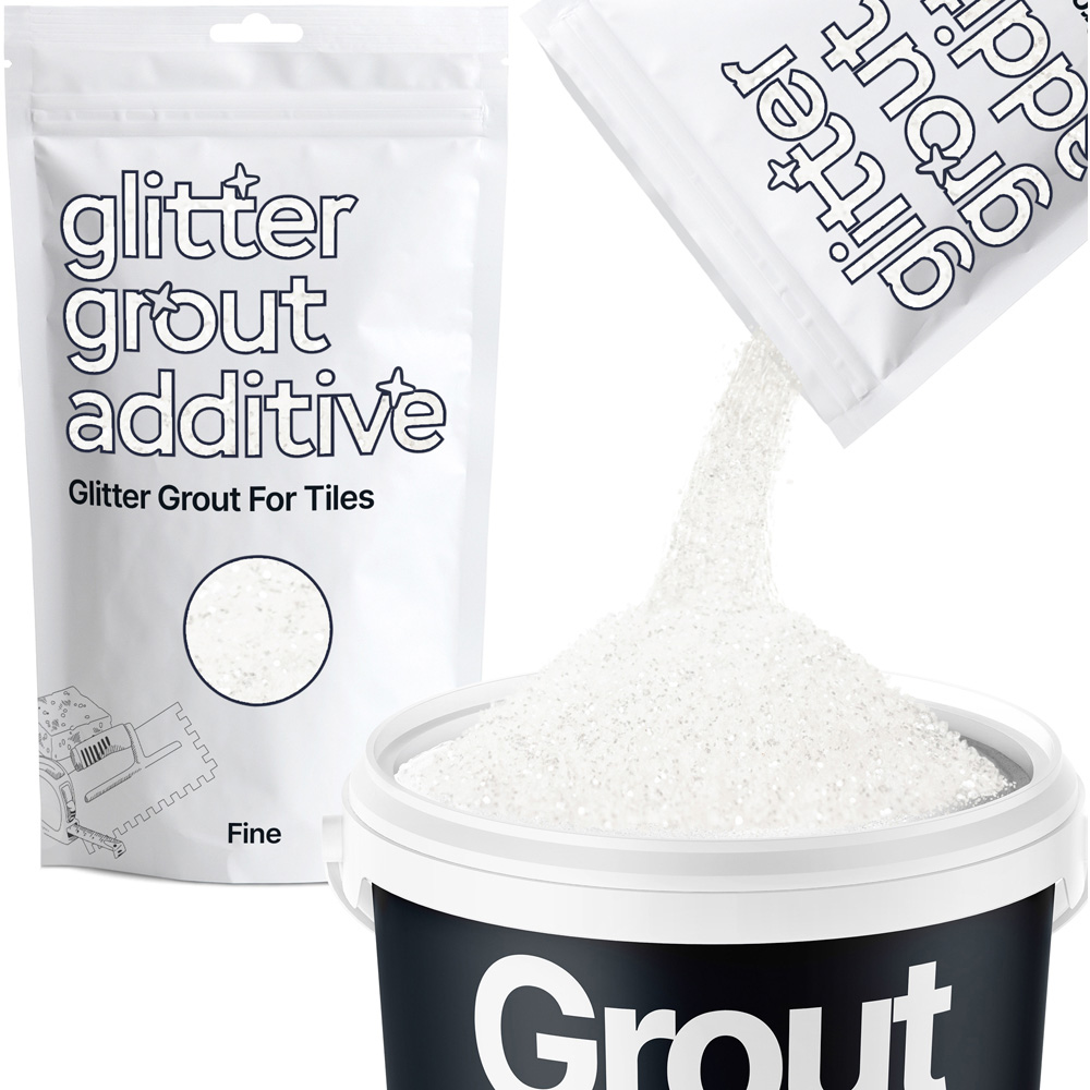 Hemway Glitter White Fine Tile Grout Additive 100g Image 2