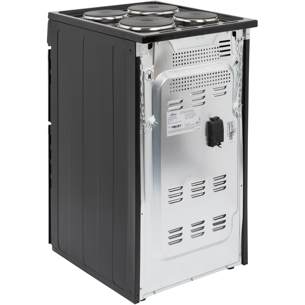 Willow Appliances WE50TSB Black Twin Cavity 31L and 62L Double Oven Electric Cooker with 4 Burner Image 5