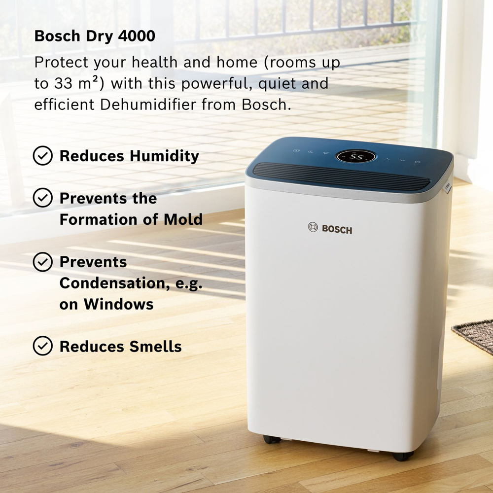 Bosch Dry 4000 Dehumidifier with 2-in-1 Filter 16L Image 5