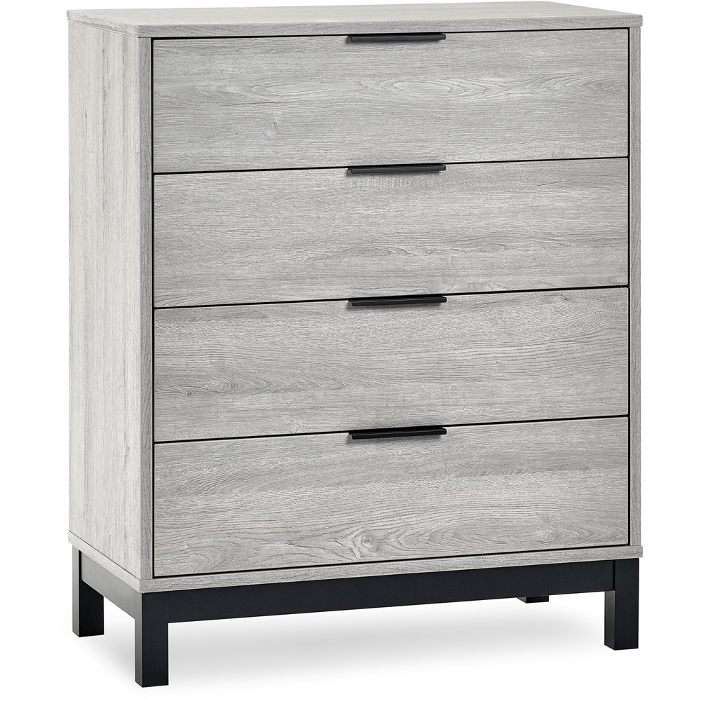 Julian Bowen Bali 4 Drawer Grey Oak Chest of Drawers Image 2