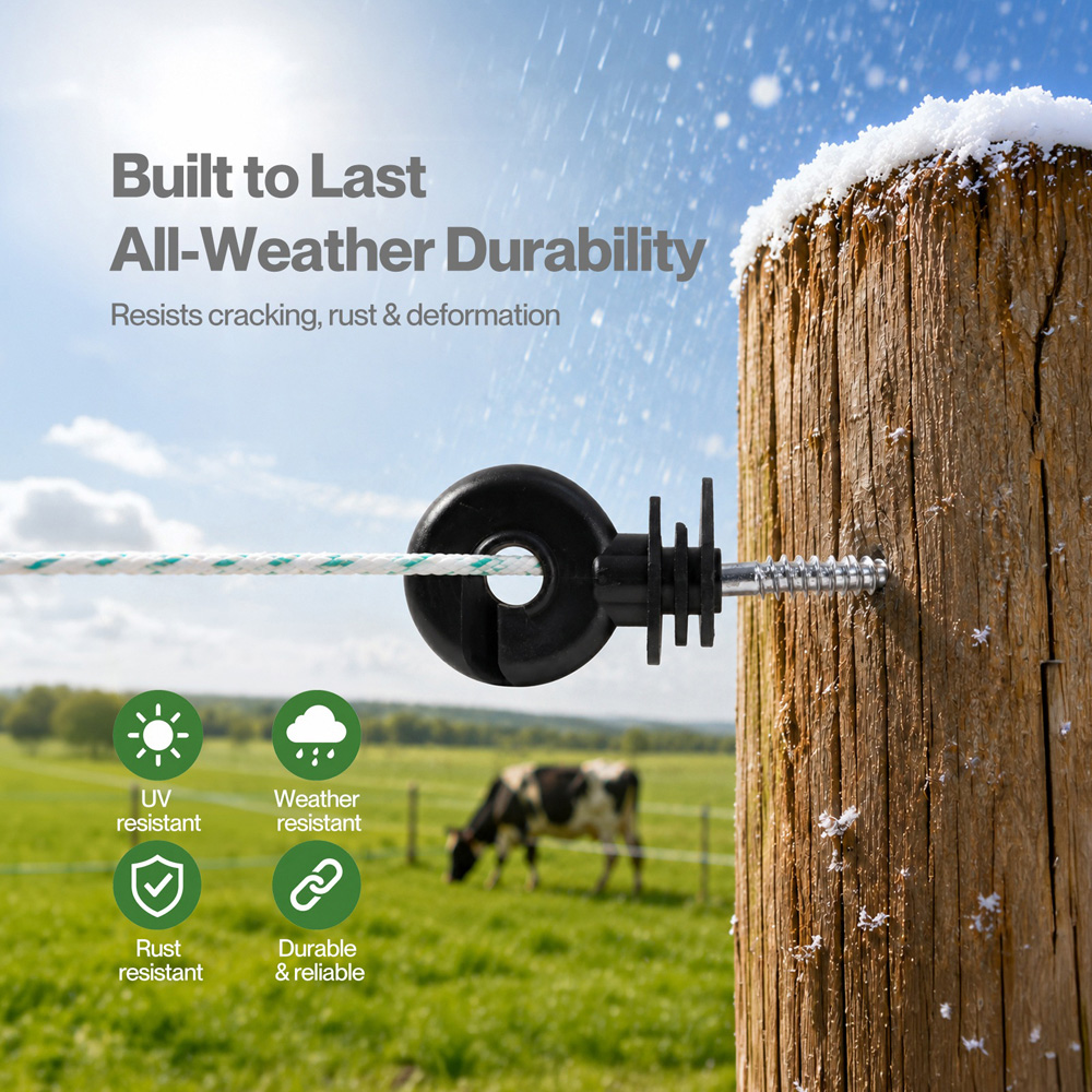 Traderight 120 Piece Grooved Electric Fence Insulator Image 3