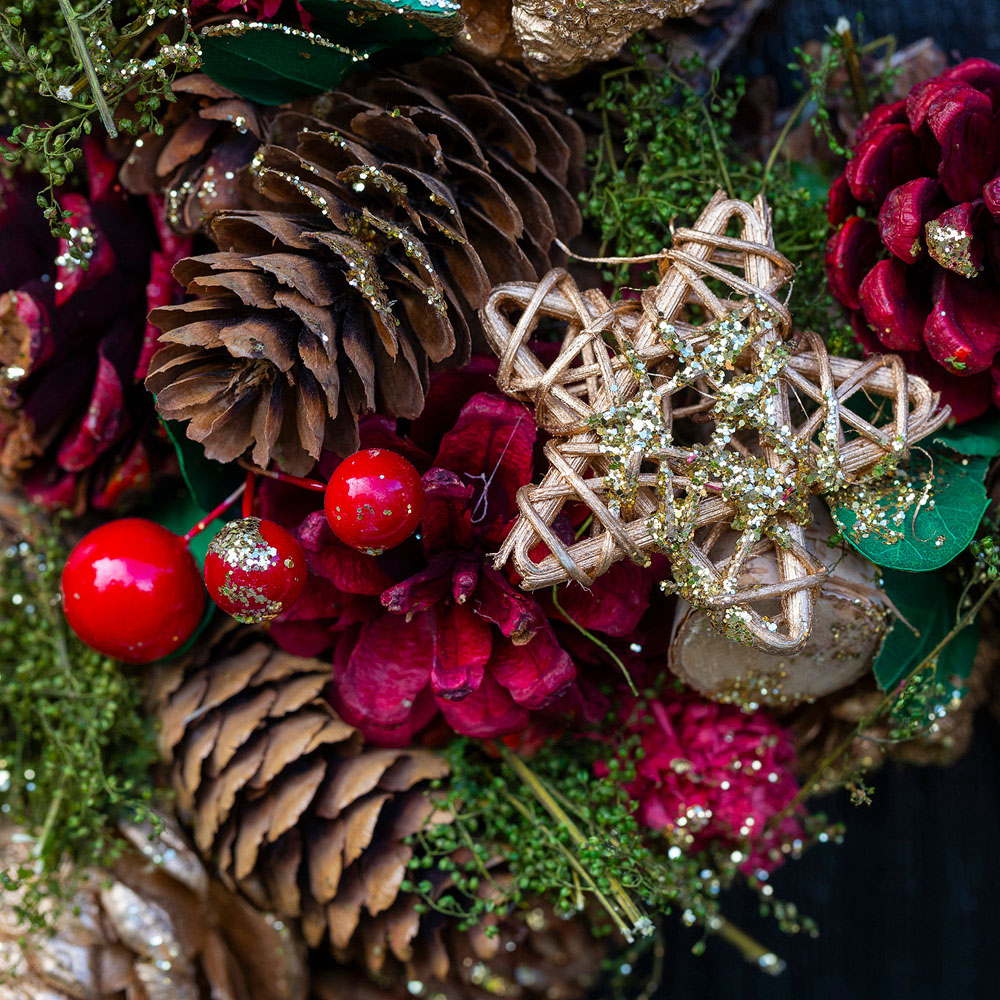 YouGarden Three Kings Star Wreath 35cm Image 3