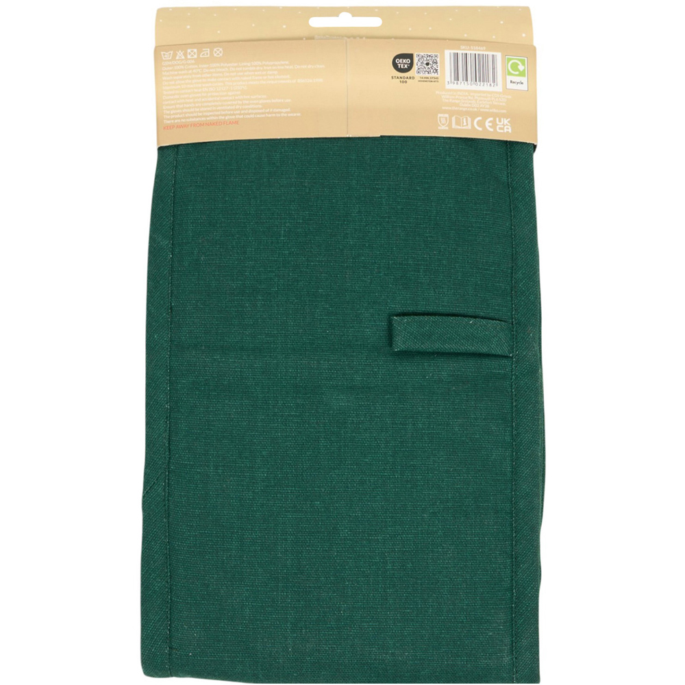 Christmas Trees Double Oven Glove Green Image 2