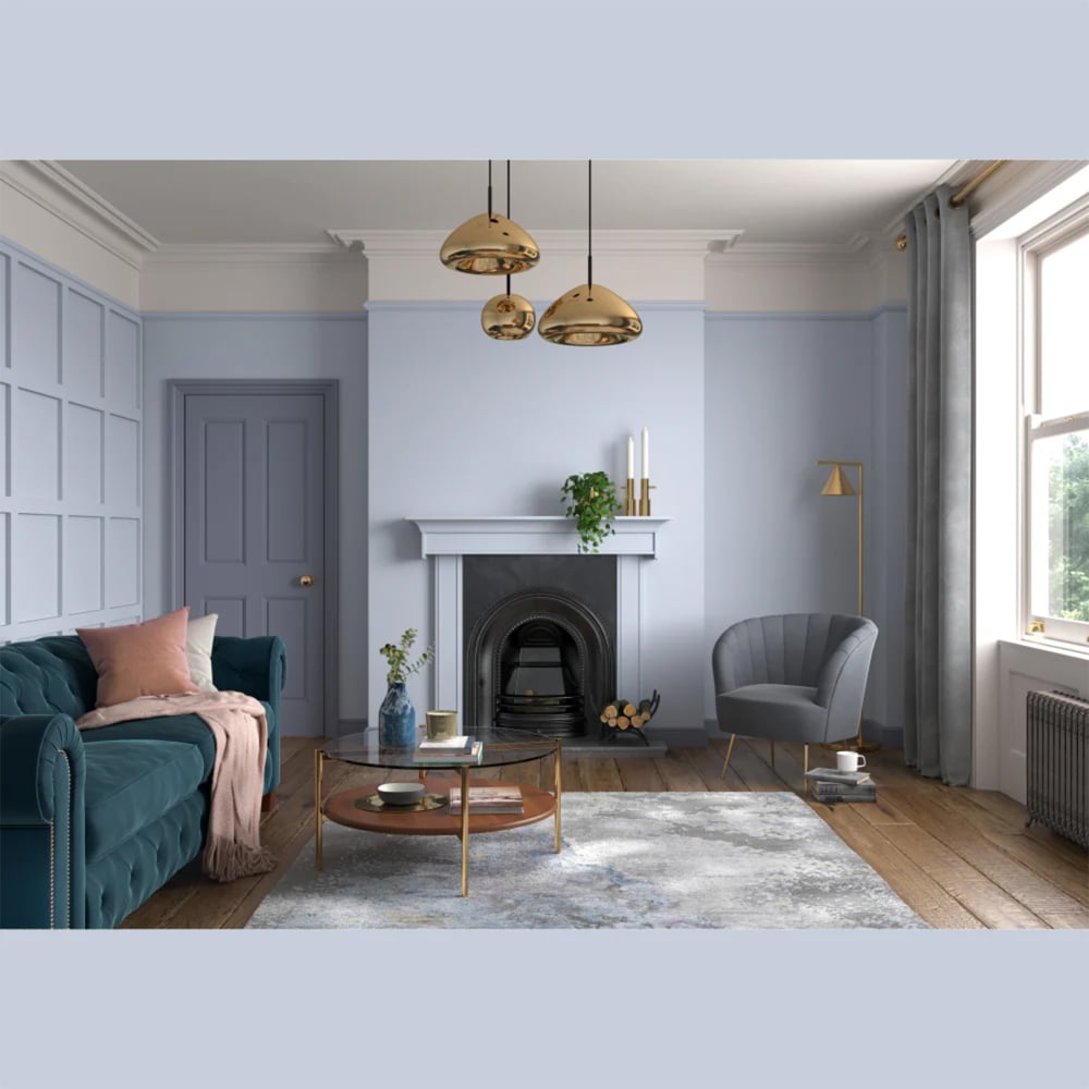Dulux Heritage Walls and Ceilings Lavender Grey Velvet Matt Emulsion Paint 1L Image 4