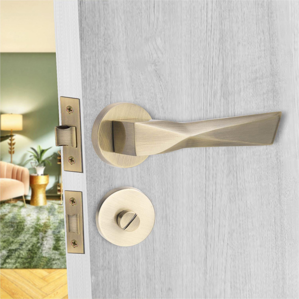 Golden Grace Aura Design Antique Brass Euro Door Key Hole Image 2