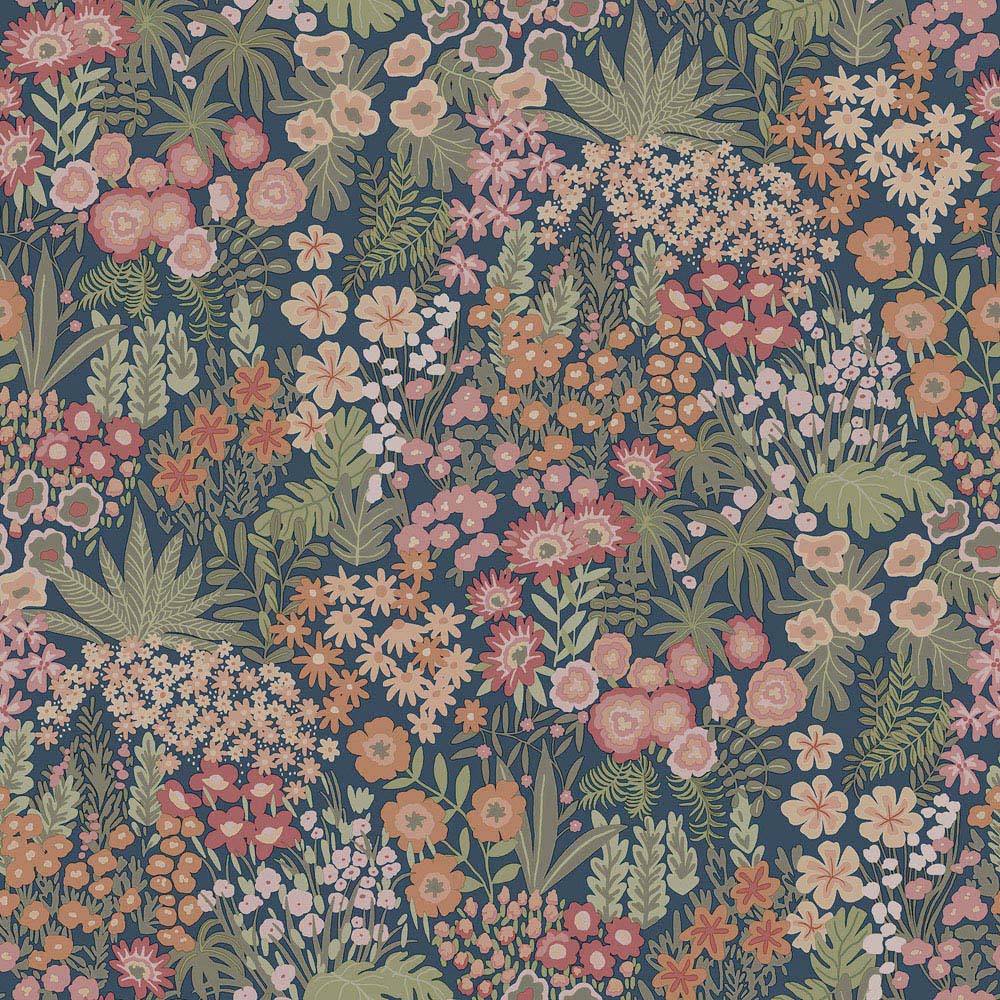 Holden Decor Everbloom Navy Wallpaper Image 1