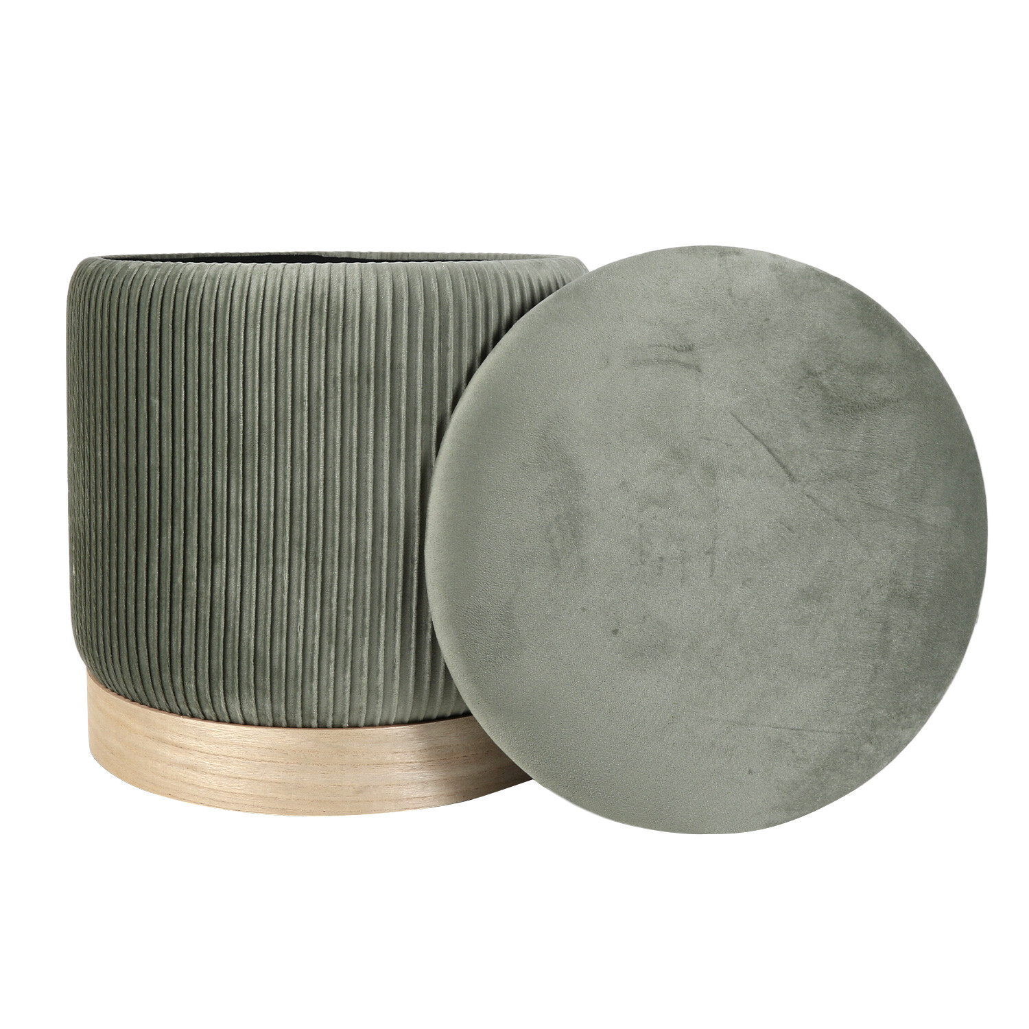 Olivia Green Footstool Image 3