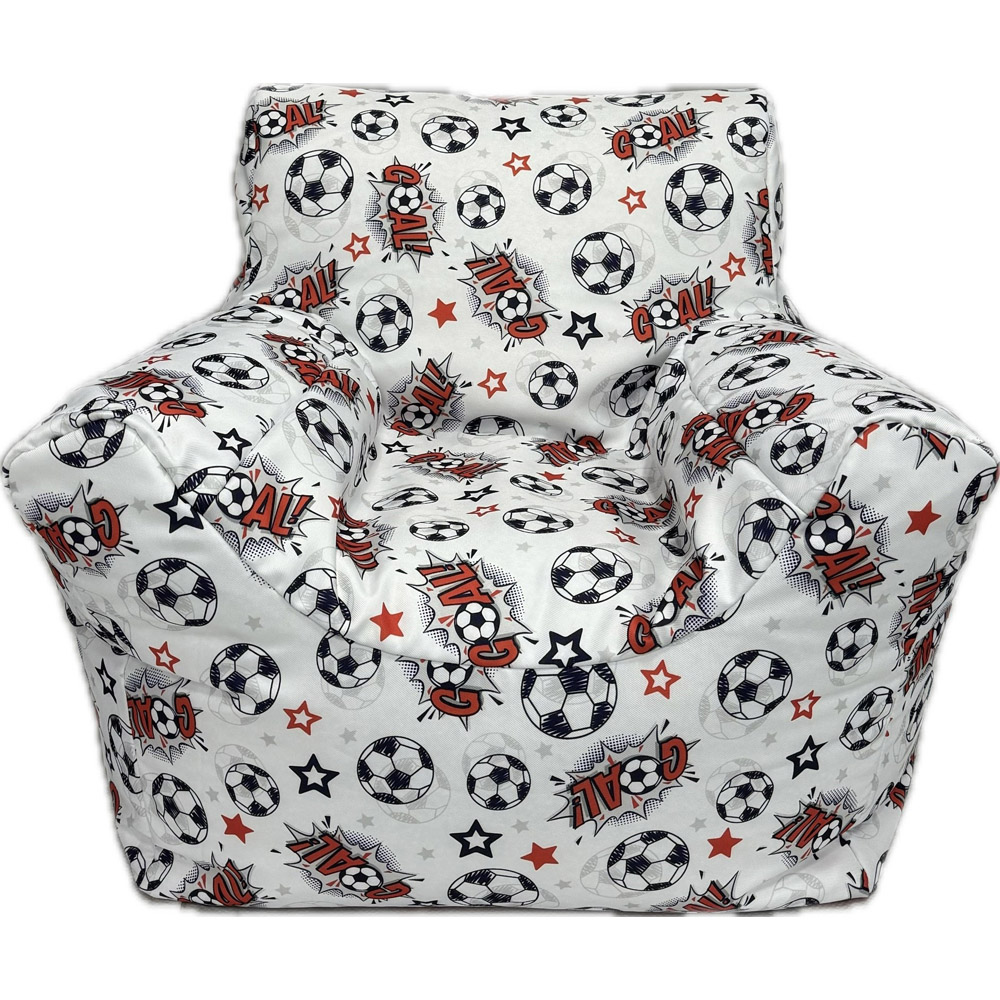 Kaikoo White Goal Print Funzee Bean Bag Chair Image 3