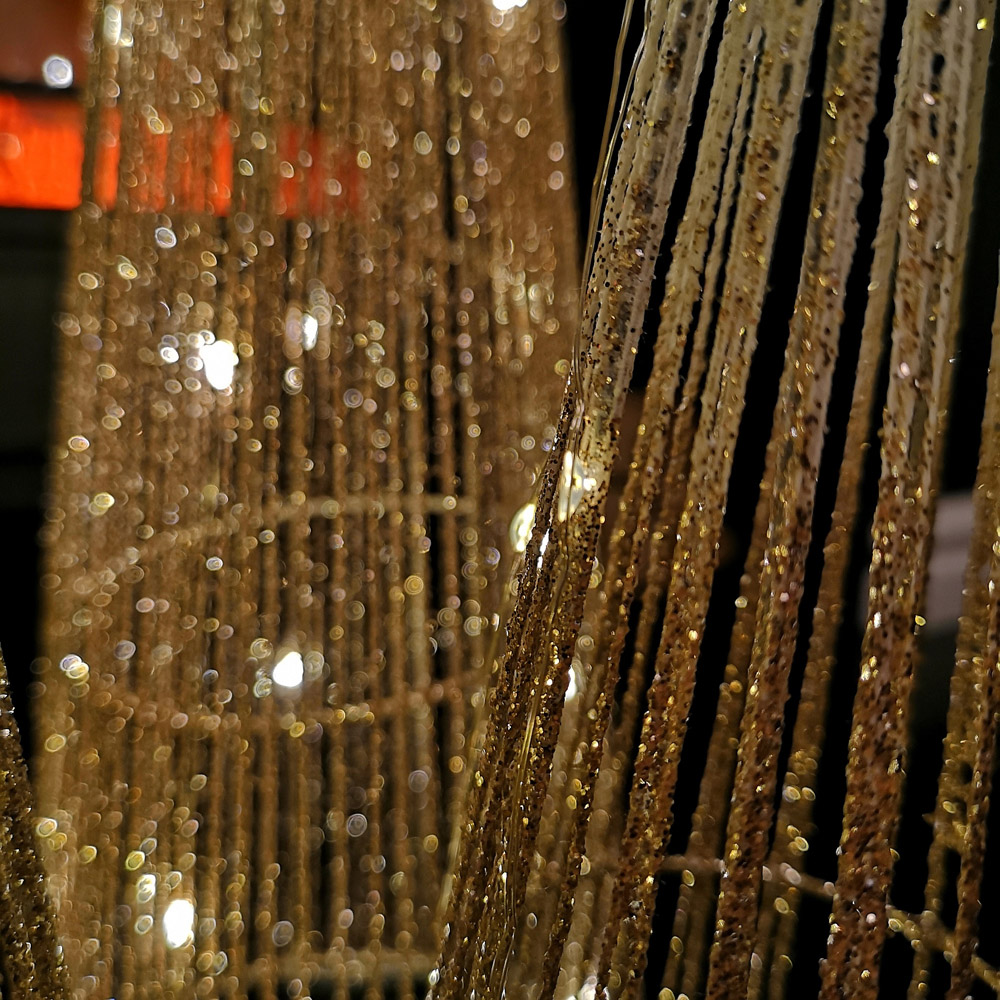 Samuel Alexander 3 Piece 90 Warm White LED Gold Tree Cone Obelisk Set Image 4