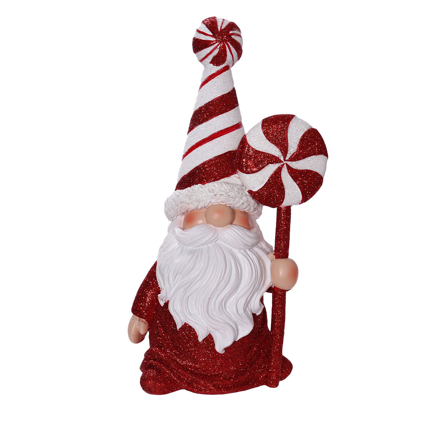 Candy Cane Lane Red Glitter Gonk Decoration Ornament Image 2
