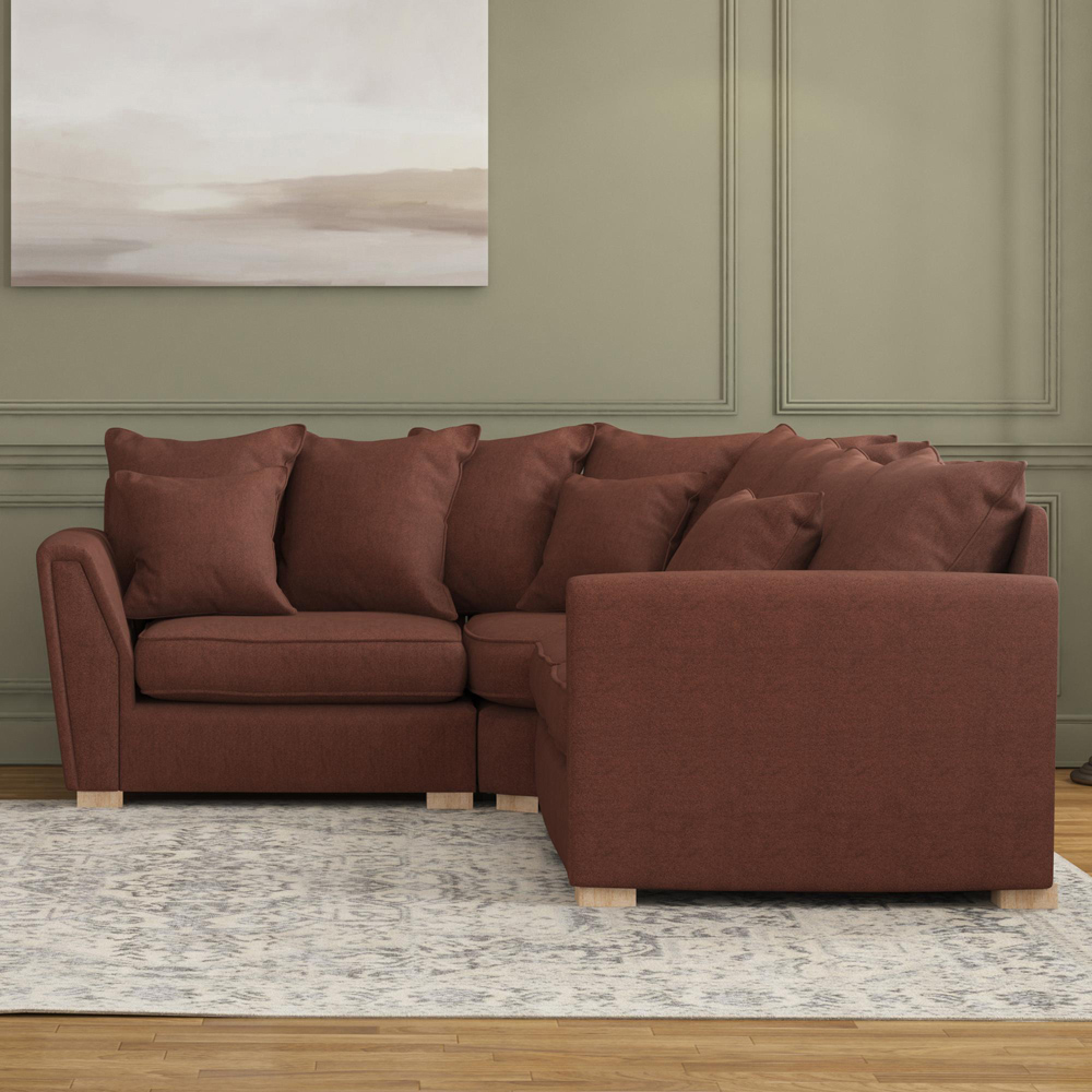 Wendleberry 3 Seater Venice Brick Scatter Back Left Hand Corner Sofa Image 5