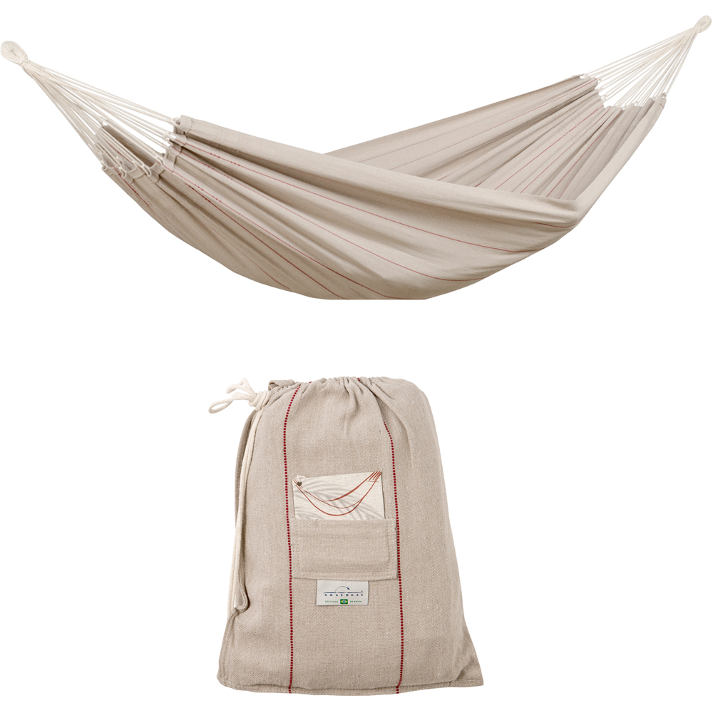 Amazonas Arte Sand Double Premium Traditional Cotton Garden Hammock Only Image 2