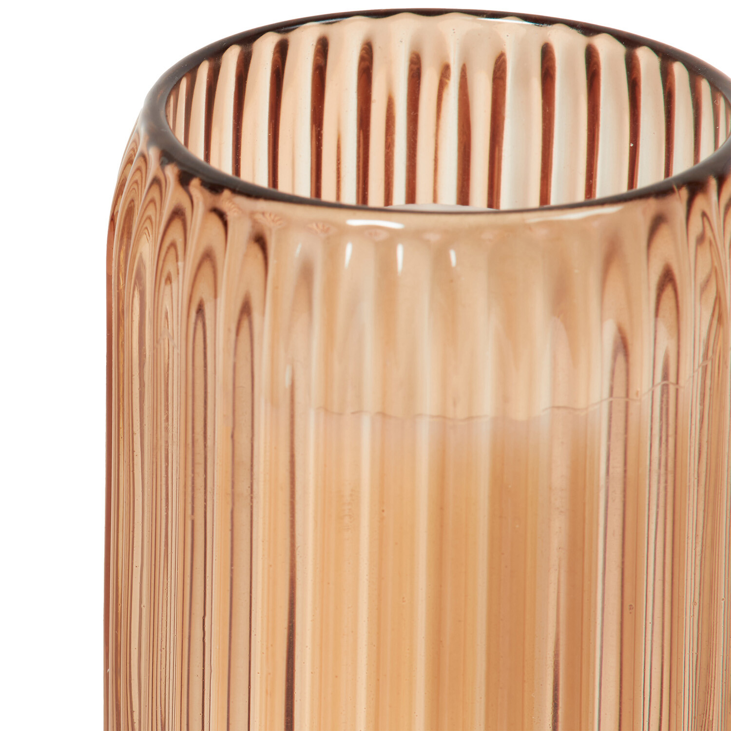 Ribbed Glass Candle Image 2