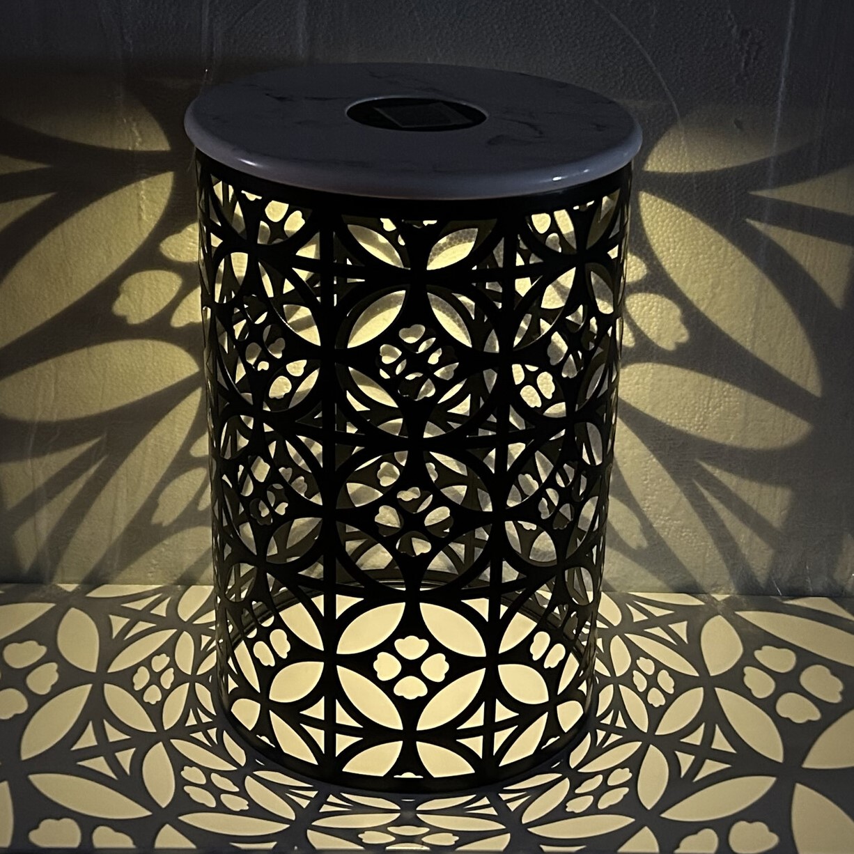 Hudson Solar Table - Black and White Image 1