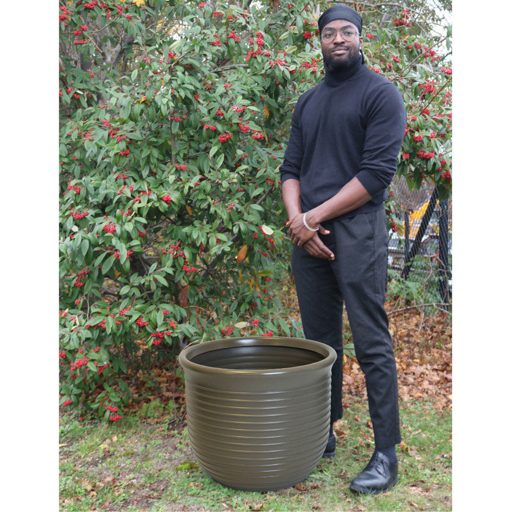 Trifibre Blenheim Clay Roto Moulded Planter 48 x 58cm Image 5