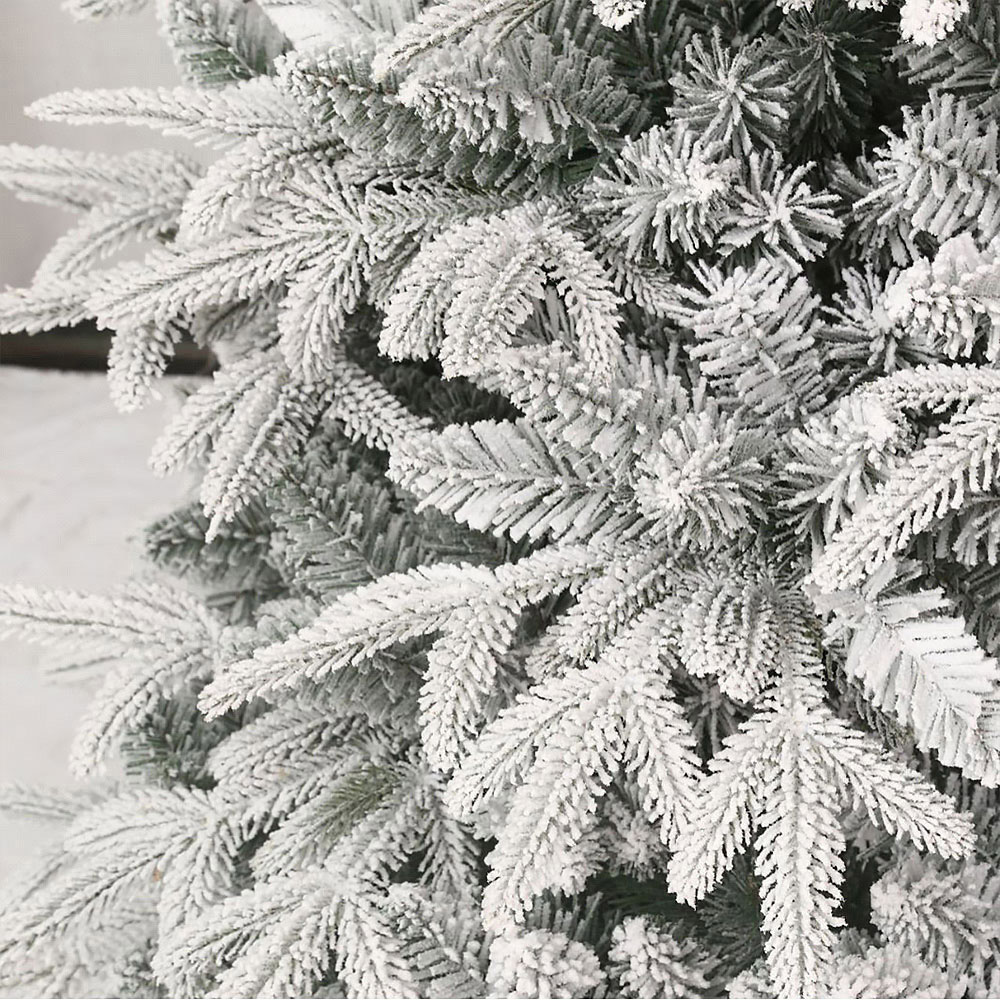 Living and Home X-Frame Stand Snow-Flocked PE Christmas Tree 5.9ft Image 3