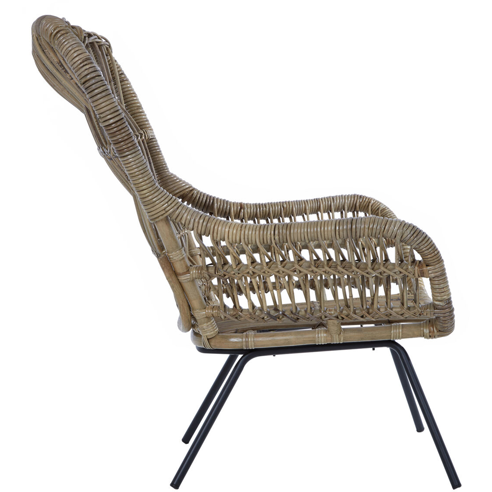 Premier Housewares Manado Kubu Natural Rattan Chair Image 5