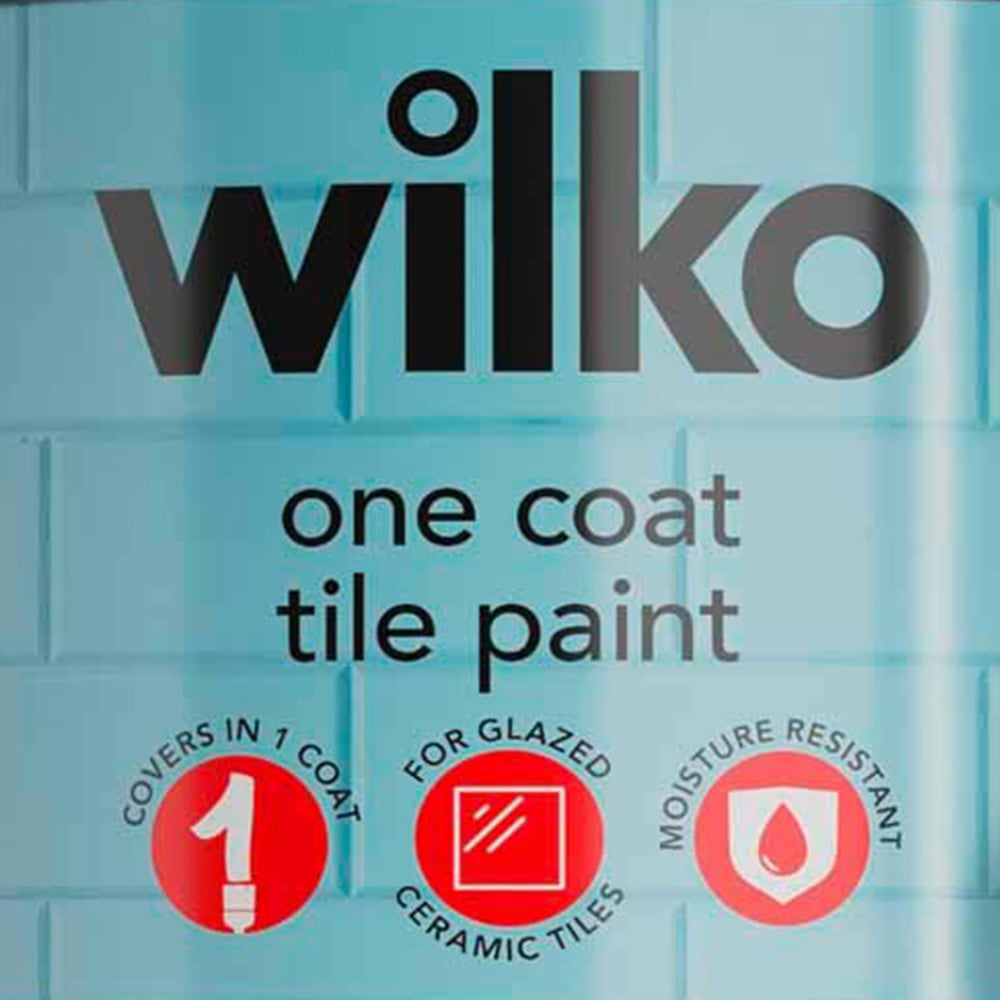 Wilko One Coat Flintstone Tile Gloss Paint 750ml Image 4