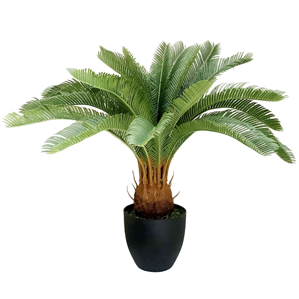 Leaf Tropical Cycas Palm Artificial Tree 120cm Image 1