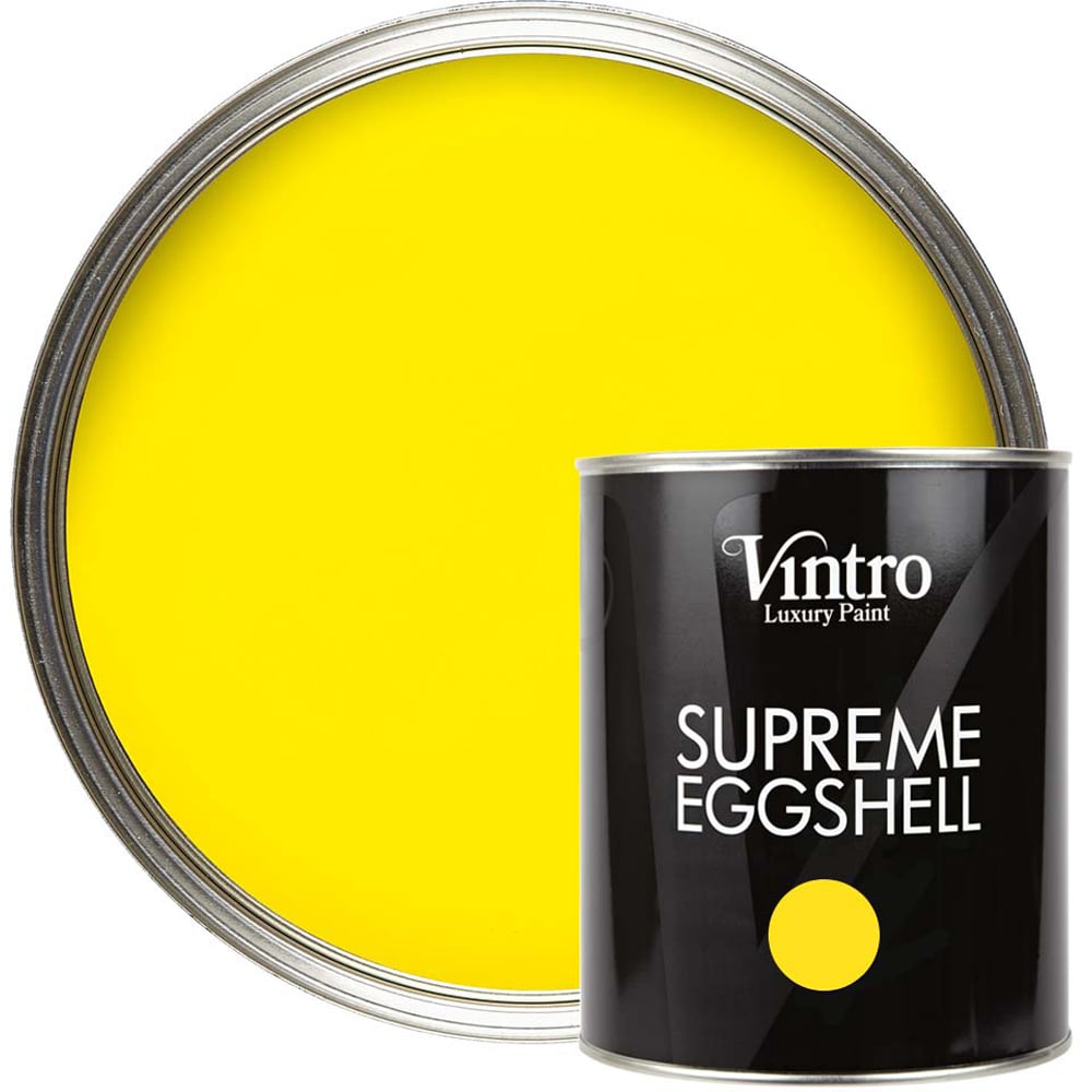 Vintro Paint Osborne Yellow Eggshell Paint 1L Image 1