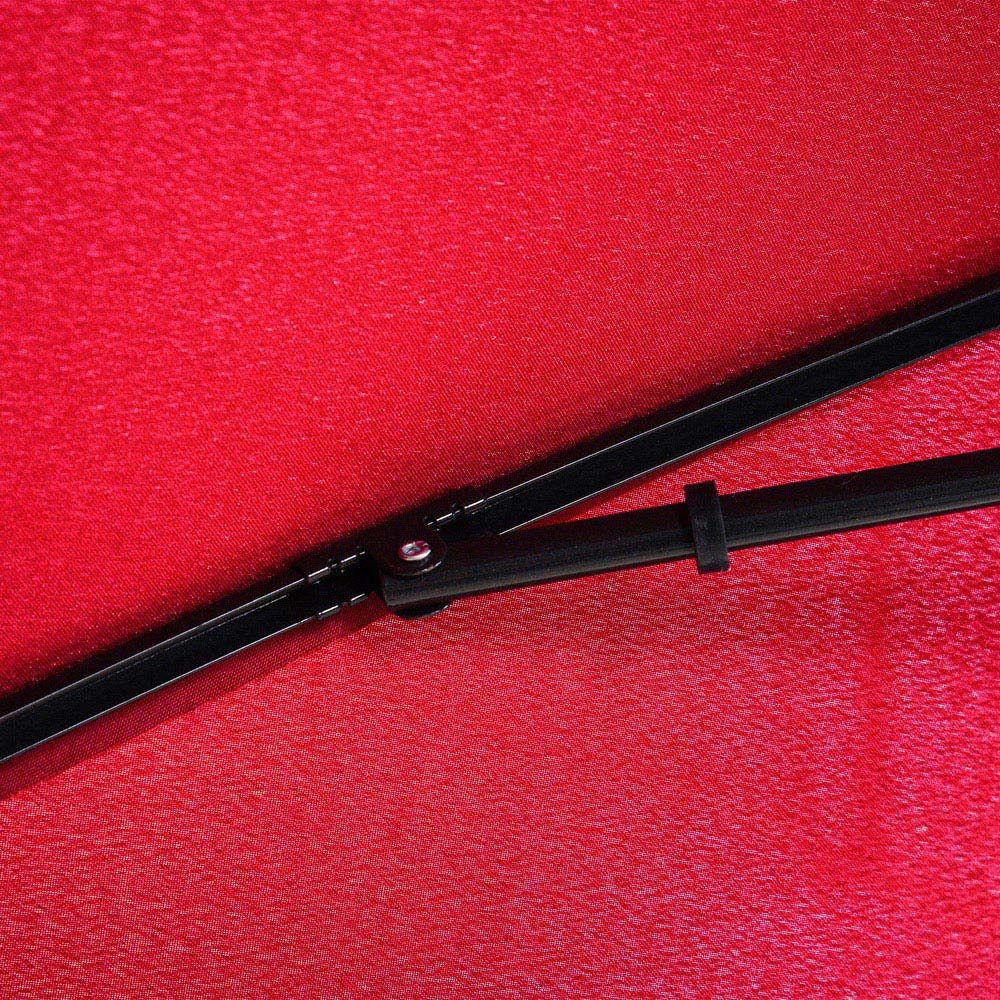 Outsunny Red Tilting Parasol 2 x 1.25m Image 3