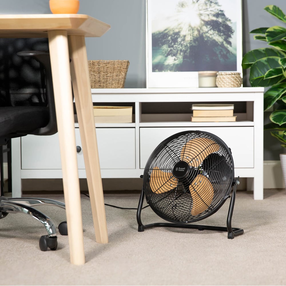 Russell Hobbs Black Scandi Floor Fan 12 inch Image 5