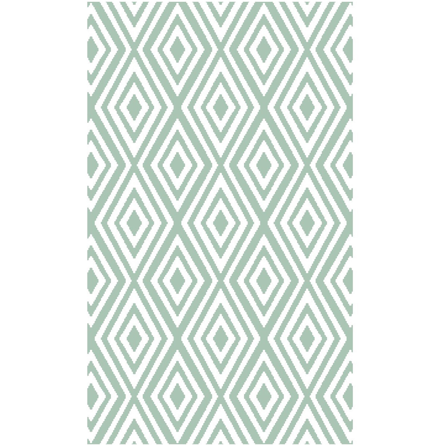 Hamilton Sage Geo Reversible Outdoor Rug 90 x 150cm Image 1