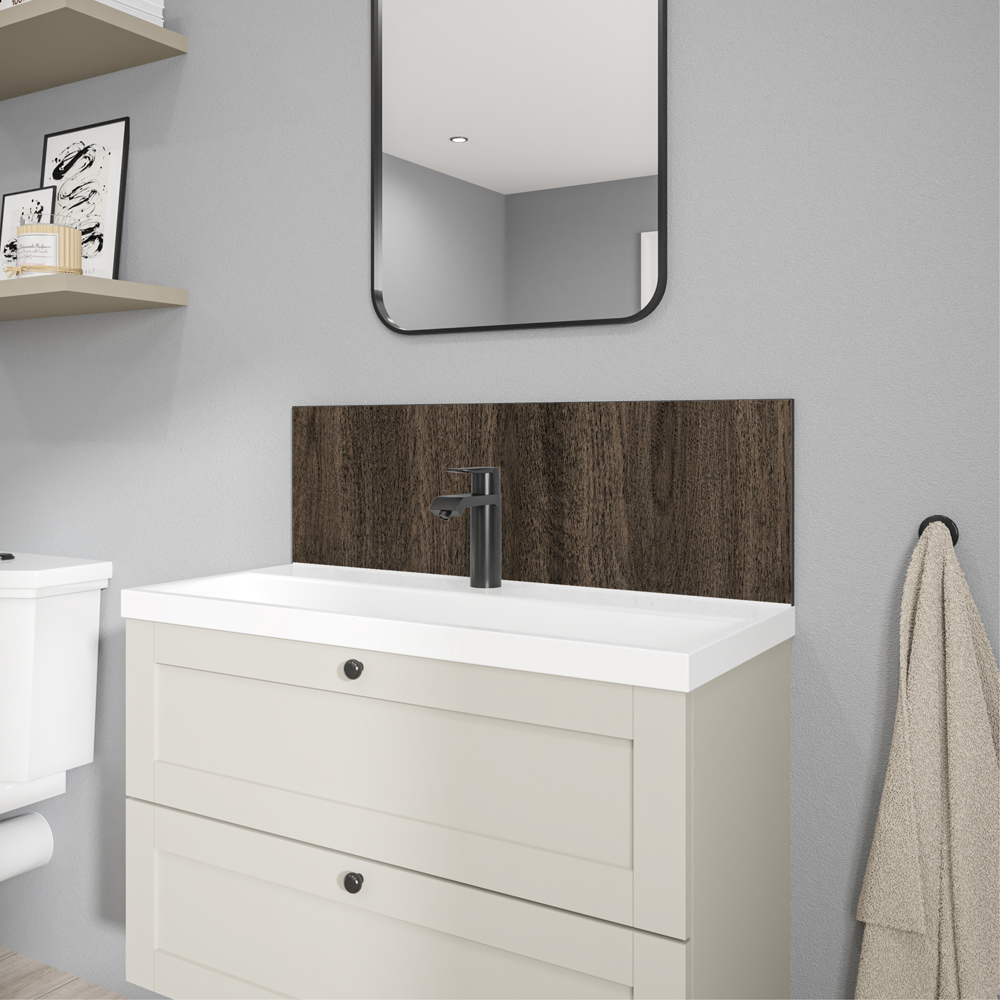 Wetwall Alloy American Walnut Splashback 800 x 250mm Image 5