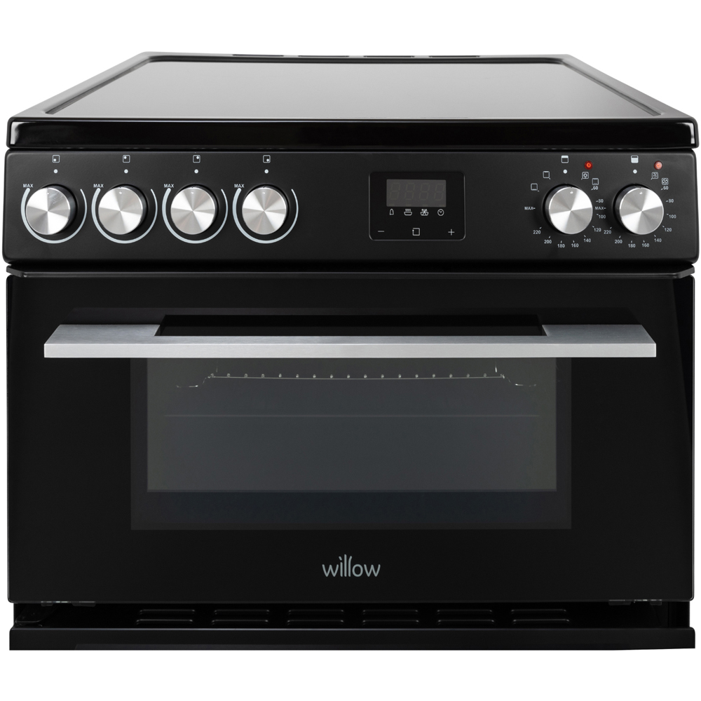Willow Appliances WDOC60TBL Black 31L and 68L Double Oven Electric Cooker with 4 Ceramic Hob Image 8