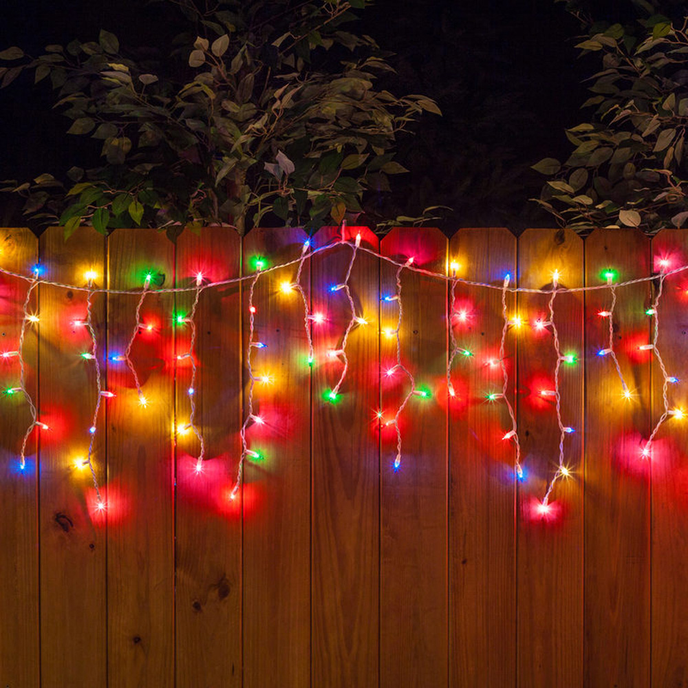 Best Artificial 5m Multicoloured Multi Function Battery Powered Icicle Light Image 3