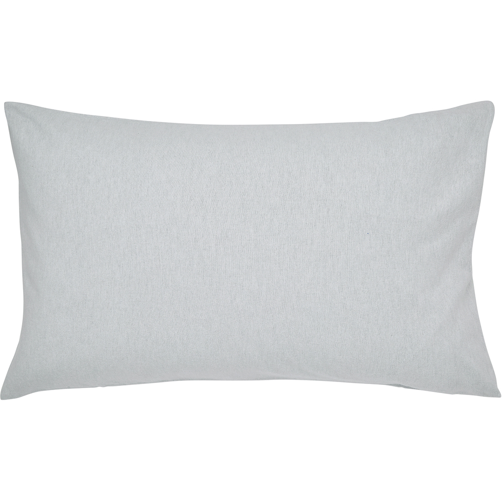 Helena Springfield Super King Size Silver Brushed Cotton Duvet Set Image 2