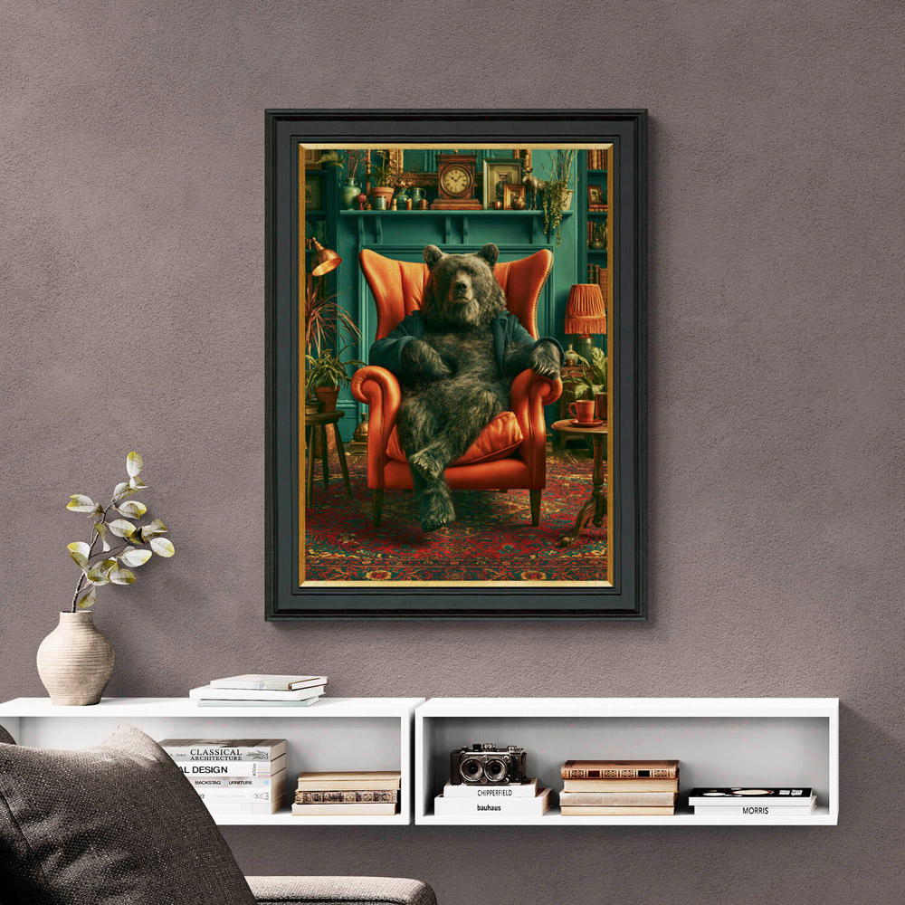 Comfy Bear Framed Print Image 2