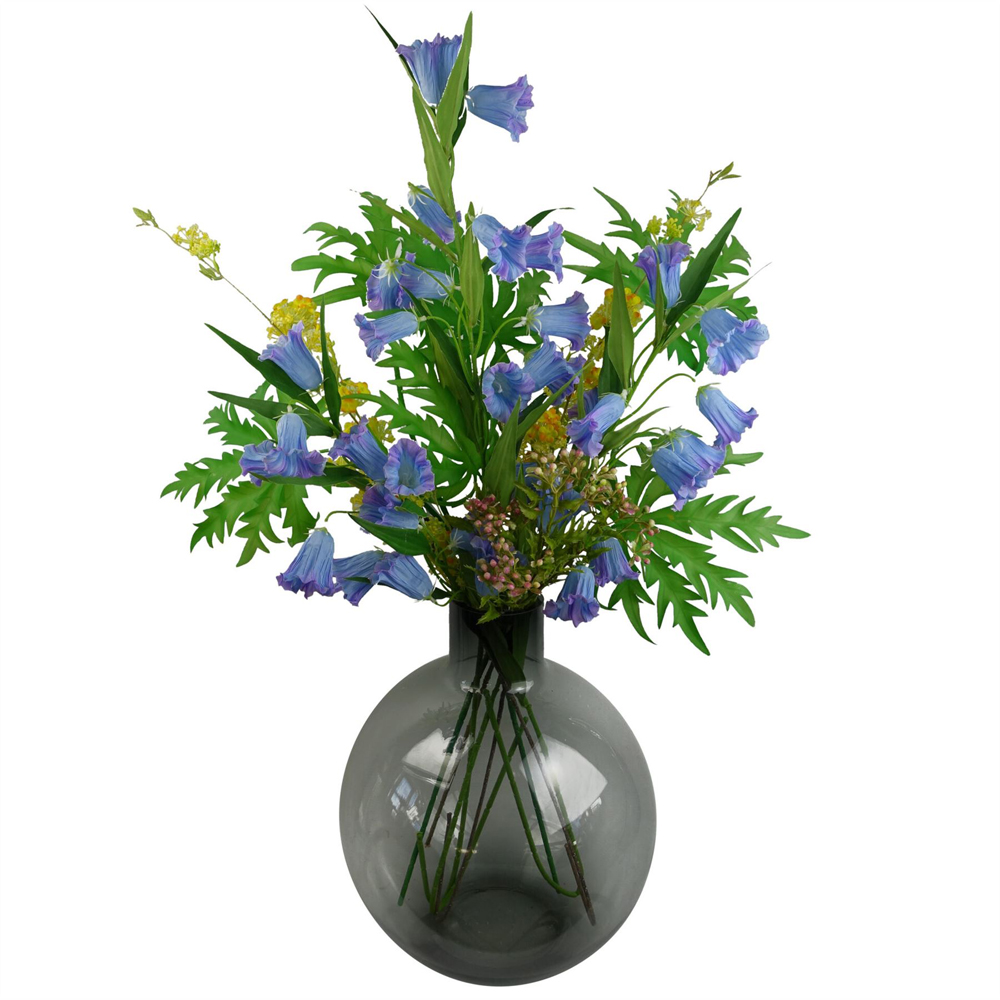 Leaf Artificial Foliage Stem with Pink Berries 55cm 6 Pack Image 2
