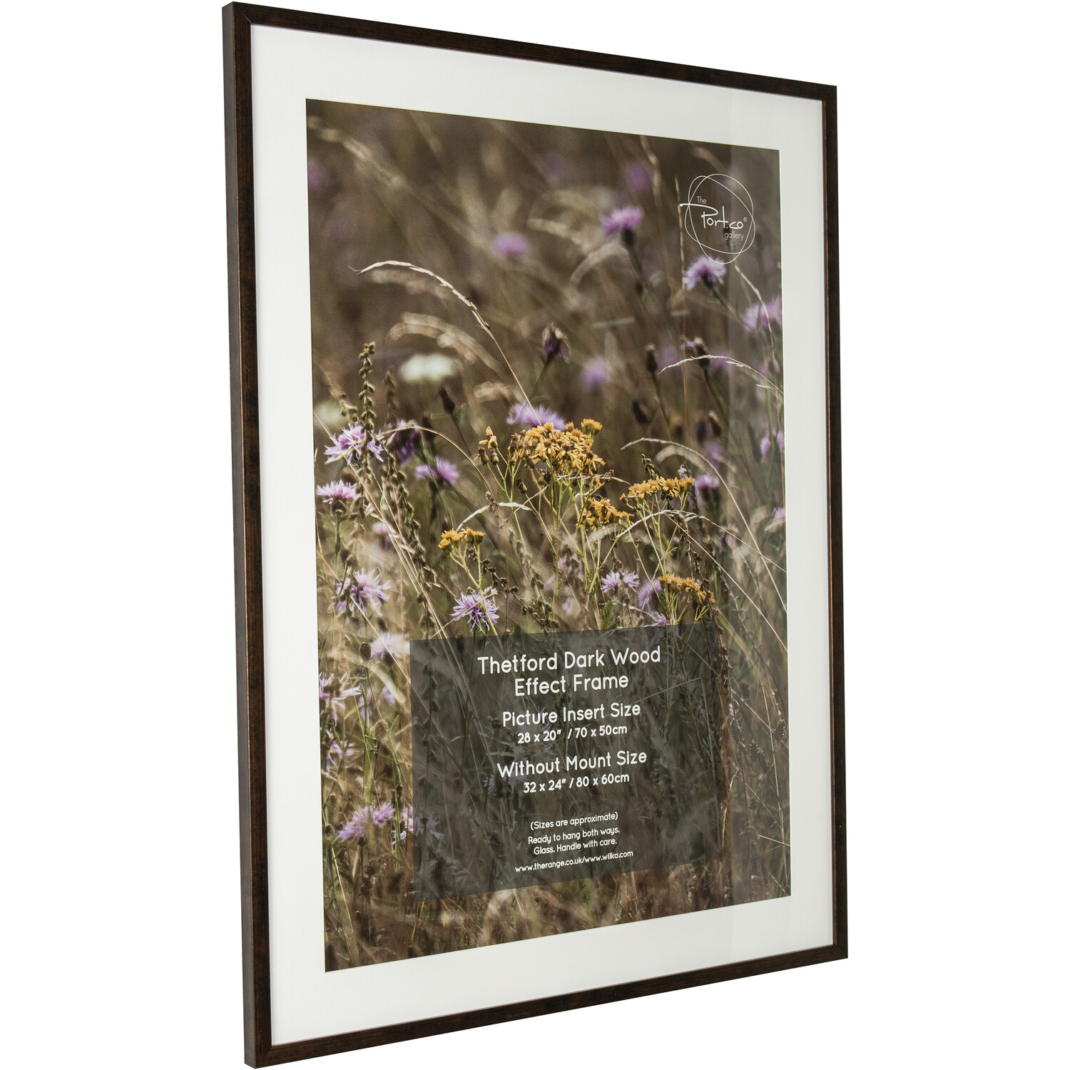 Thetford Dark Wood Effect Frame Brown 32 x 24in Image 2