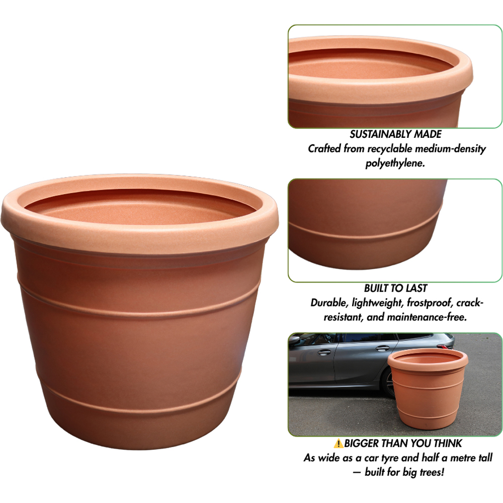 Trifibre Kensington Jumbo Terracotta Planter 528L Image 6