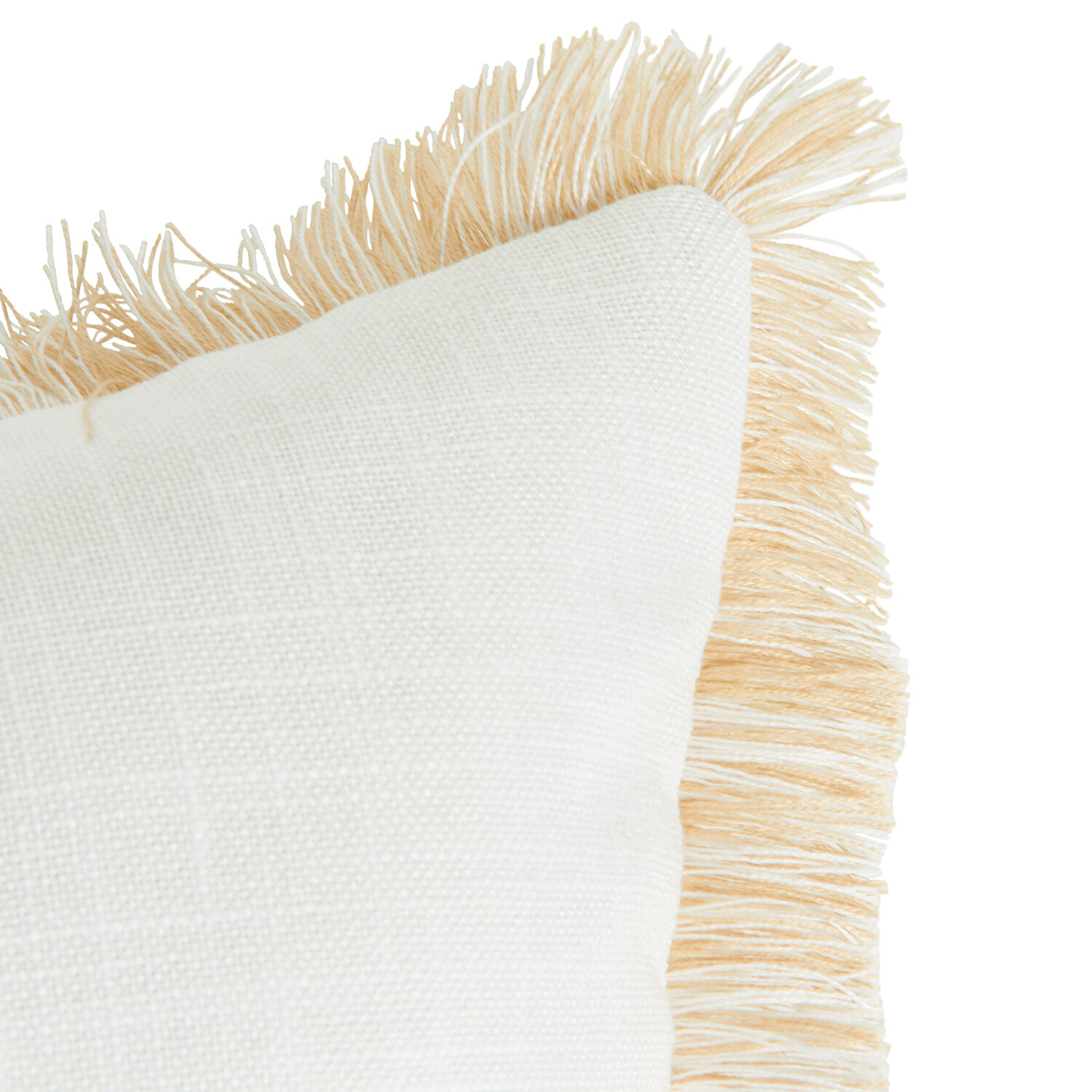 Crab Beaded Cushion - White and Gold Image 3